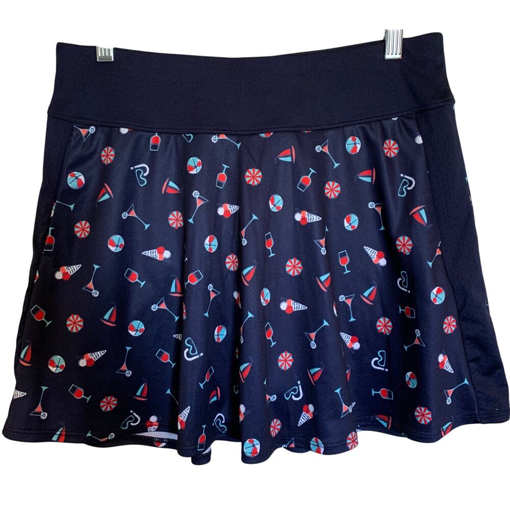 Grand Slam golf skort size medium dark blue print